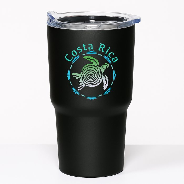 Costa Rica Tee Vintage Tribal Turtle Tumbler