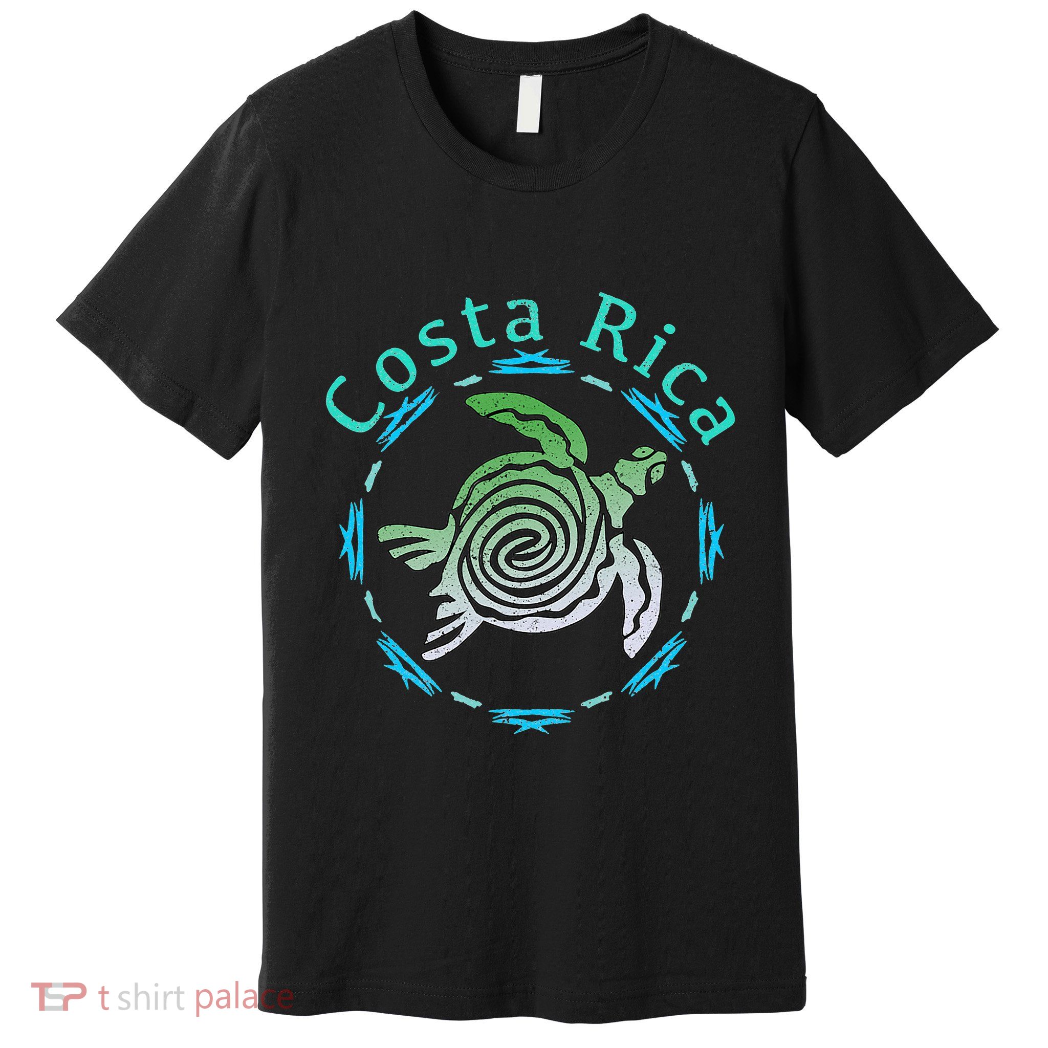 Costa Rica Tee Vintage Tribal Turtle Premium T-Shirt