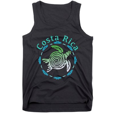 Costa Rica Tee Vintage Tribal Turtle Tank Top