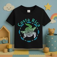 Costa Rica Tee Vintage Tribal Turtle Toddler T-Shirt