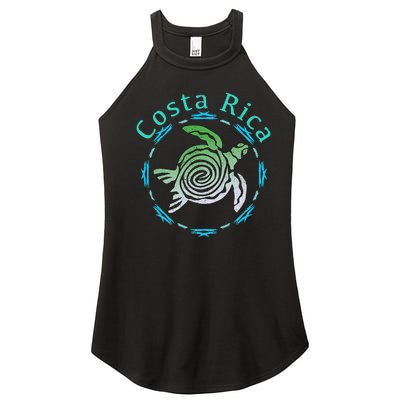 Costa Rica Tee Vintage Tribal Turtle Women’s Perfect Tri Rocker Tank