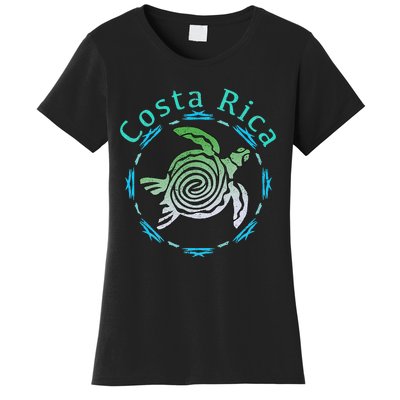 Costa Rica Tee Vintage Tribal Turtle Women's T-Shirt