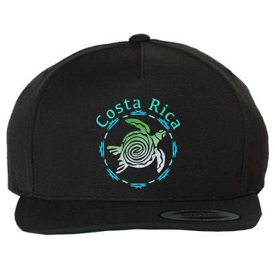 Costa Rica Tee Vintage Tribal Turtle Wool Snapback Cap