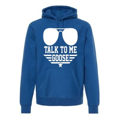 Cool Retro Talk To Me Goose Gift Premium Hoodie