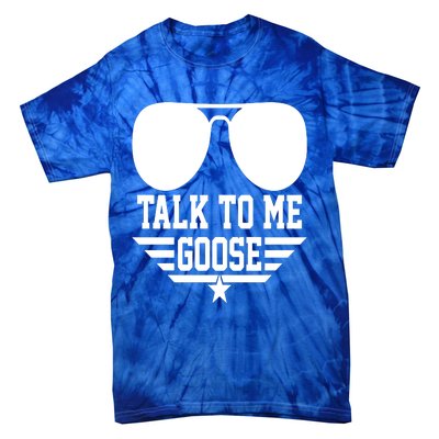 Cool Retro Talk To Me Goose Gift Tie-Dye T-Shirt