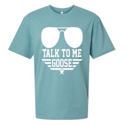 Cool Retro Talk To Me Goose Gift Sueded Cloud Jersey T-Shirt