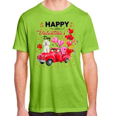 Cute Red Truck Poodle Valentines Day Costume Gift Adult ChromaSoft Performance T-Shirt