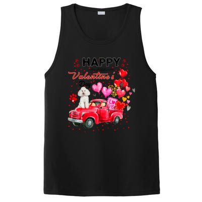 Cute Red Truck Poodle Valentines Day Costume Gift PosiCharge Competitor Tank