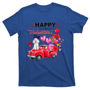 Cute Red Truck Poodle Valentines Day Costume Gift T-Shirt