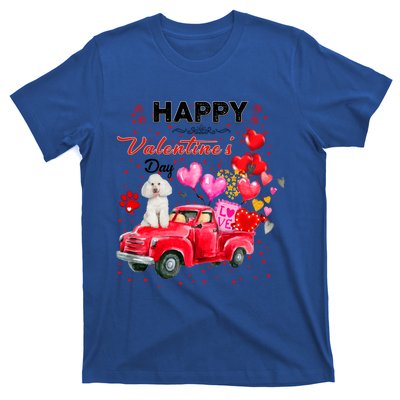 Cute Red Truck Poodle Valentines Day Costume Gift T-Shirt