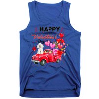 Cute Red Truck Poodle Valentines Day Costume Gift Tank Top