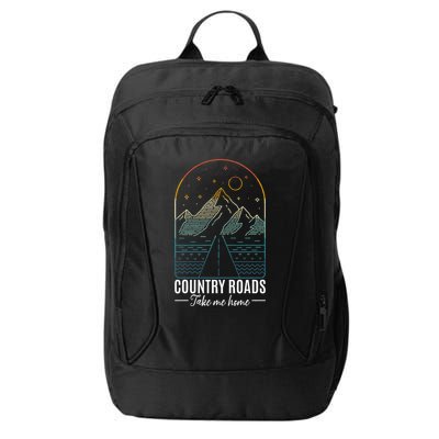 Country Roads Take Me Home Country Roads Retro Country City Backpack