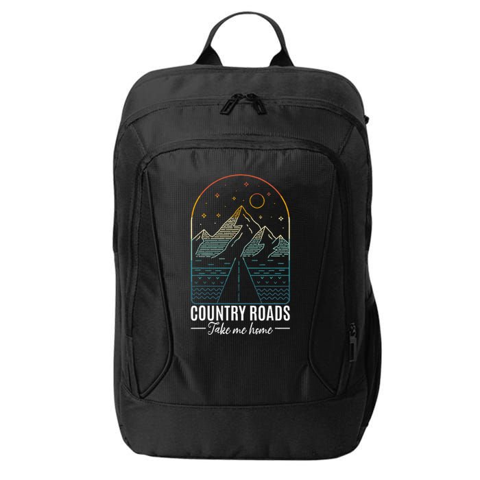 Country Roads Take Me Home Country Roads Retro Country City Backpack