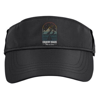 Country Roads Take Me Home Country Roads Retro Country Adult Drive Performance Visor