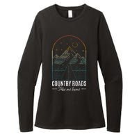 Country Roads Take Me Home Country Roads Retro Country Womens CVC Long Sleeve Shirt