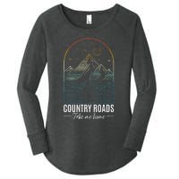 Country Roads Take Me Home Country Roads Retro Country Women's Perfect Tri Tunic Long Sleeve Shirt