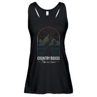 Country Roads Take Me Home Country Roads Retro Country Ladies Essential Flowy Tank