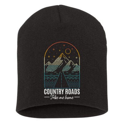 Country Roads Take Me Home Country Roads Retro Country Short Acrylic Beanie