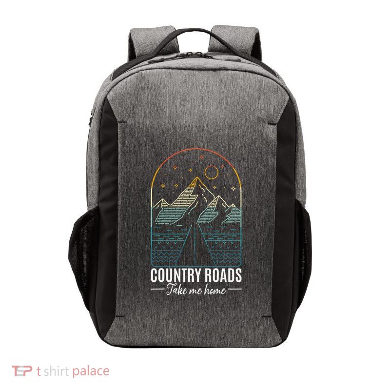 Country Roads Take Me Home Country Roads Retro Country Vector Backpack