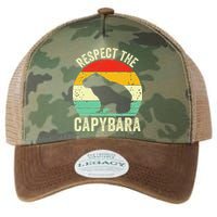 Capybaras Respect The Capybara Cavy Rodent Lover  Legacy Tie Dye Trucker Hat
