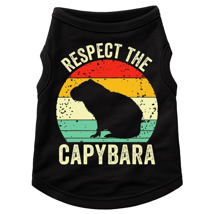 Capybaras Respect The Capybara Cavy Rodent Lover  Doggie Tank