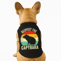 Capybaras Respect The Capybara Cavy Rodent Lover  Doggie Tank