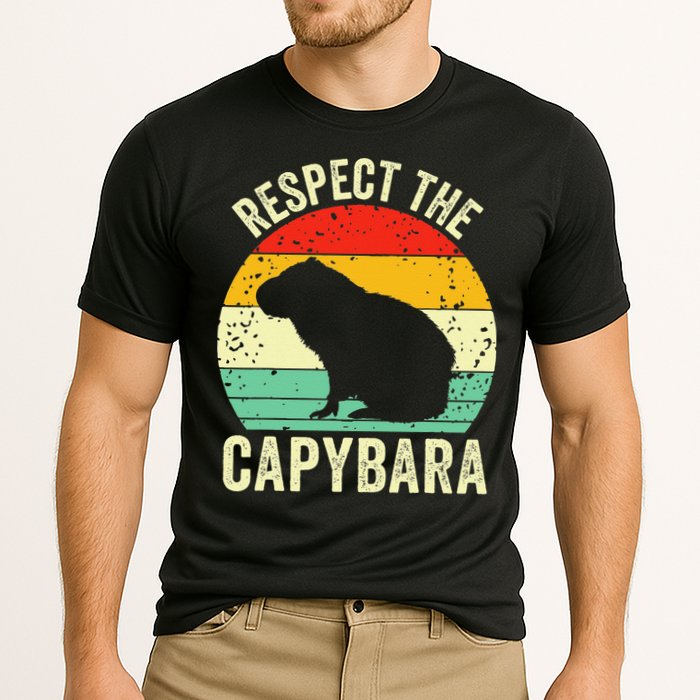 Capybaras Respect The Capybara Cavy Rodent Lover  Performance Shirt