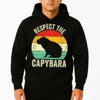 Capybaras Respect The Capybara Cavy Rodent Lover  Hoodie