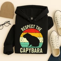 Capybaras Respect The Capybara Cavy Rodent Lover  Hoodie