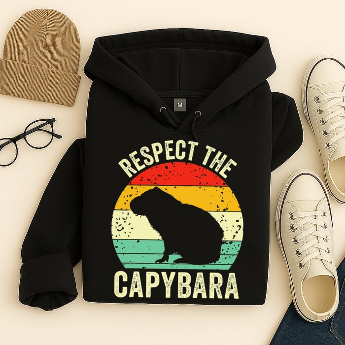 Capybaras Respect The Capybara Cavy Rodent Lover  Hoodie
