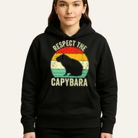 Capybaras Respect The Capybara Cavy Rodent Lover  Hoodie