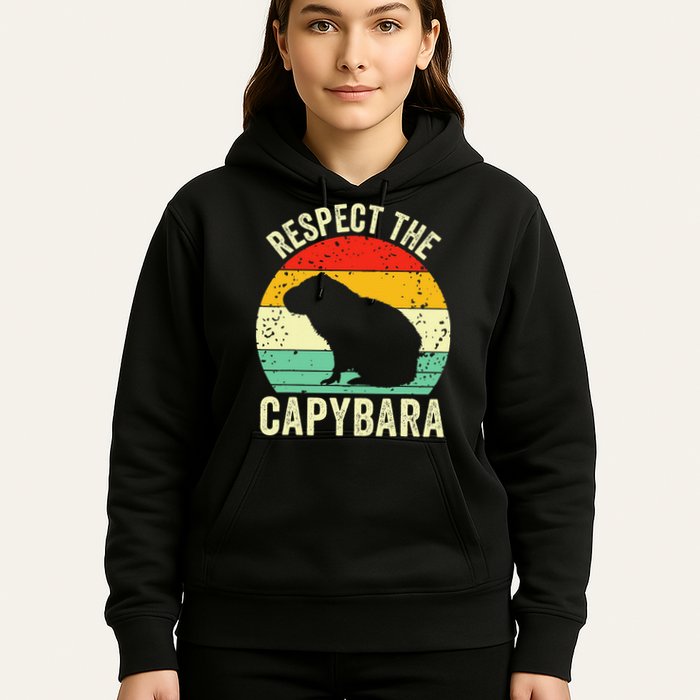 Capybaras Respect The Capybara Cavy Rodent Lover  Hoodie