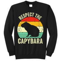 Capybaras Respect The Capybara Cavy Rodent Lover  Sweatshirt