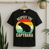 Capybaras Respect The Capybara Cavy Rodent Lover  T-Shirt