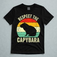 Capybaras Respect The Capybara Cavy Rodent Lover  T-Shirt