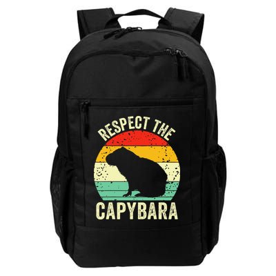 Capybaras Respect The Capybara Cavy Rodent Lover  Backpack