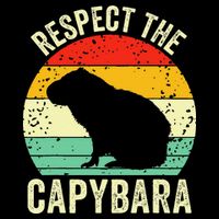 Capybaras Respect The Capybara Cavy Rodent Lover  Backpack