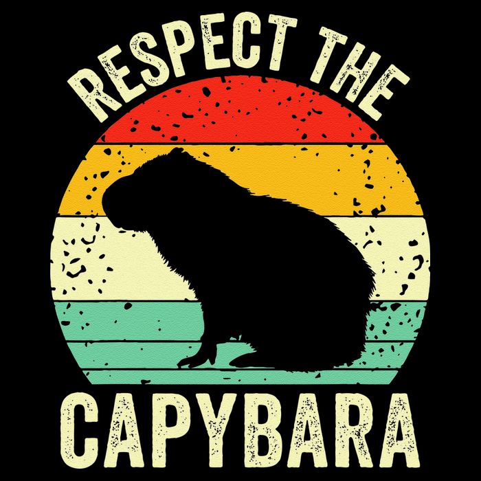 Capybaras Respect The Capybara Cavy Rodent Lover  Backpack