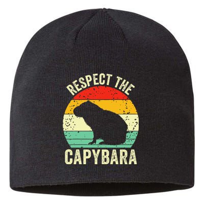 Capybaras Respect The Capybara Cavy Rodent Lover  Sustainable Beanie