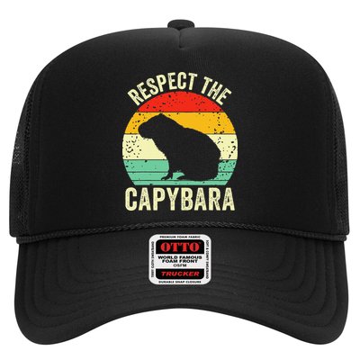 Capybaras Respect The Capybara Cavy Rodent Lover  Trucker Hat