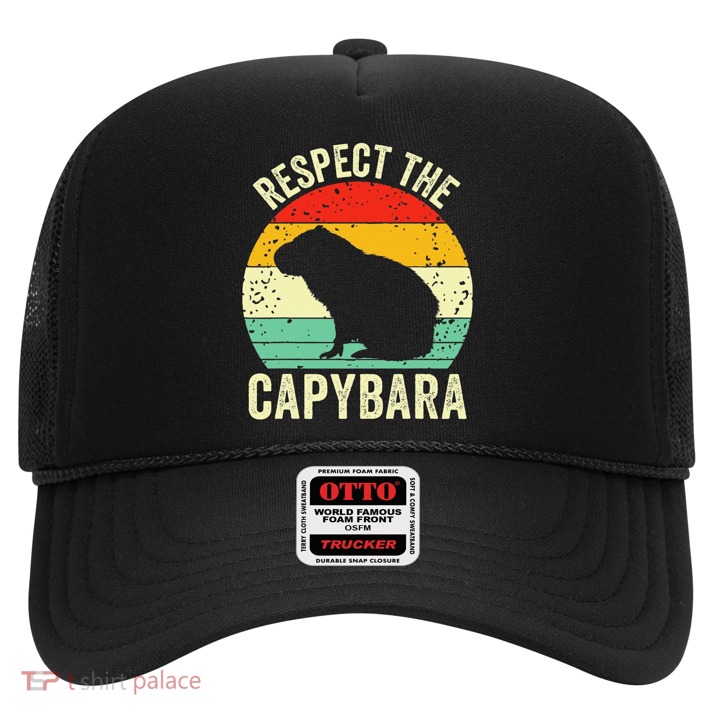 Capybaras Respect The Capybara Cavy Rodent Lover  Trucker Hat
