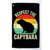 Capybaras Respect The Capybara Cavy Rodent Lover  Golf Towel