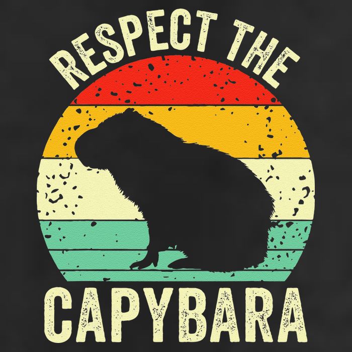 Capybaras Respect The Capybara Cavy Rodent Lover  Golf Towel
