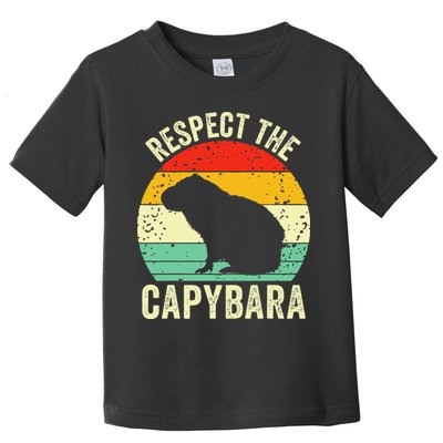 Capybaras Respect The Capybara Cavy Rodent Lover  Toddler T-Shirt