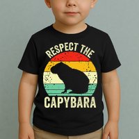 Capybaras Respect The Capybara Cavy Rodent Lover  Toddler T-Shirt