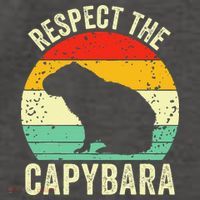 Capybaras Respect The Capybara Cavy Rodent Lover  Vector Backpack
