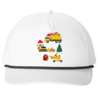 Christmas Red Trucks for Winter Decorations Snapback Five-Panel Rope Hat