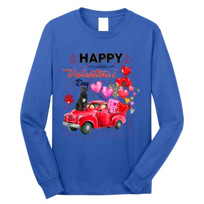 Cute Red Truck Cane Corso Valentines Day Costume Funny Gift Long Sleeve Shirt