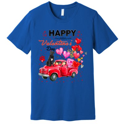 Cute Red Truck Cane Corso Valentines Day Costume Funny Gift Premium T-Shirt