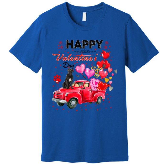 Cute Red Truck Cane Corso Valentines Day Costume Funny Gift Premium T-Shirt